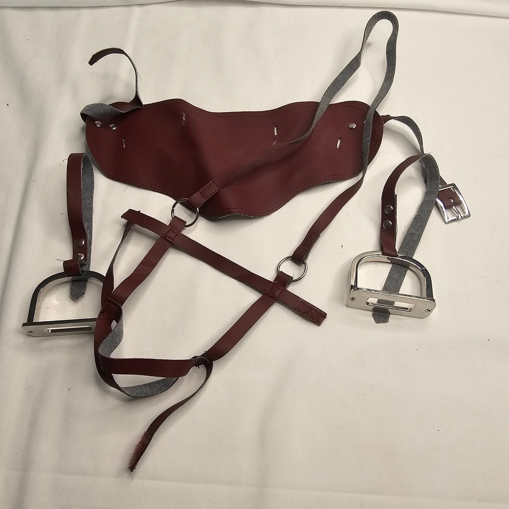 American Girl Palomino Horse Saddle Bridle Reins Metal Stirrups Retired AG